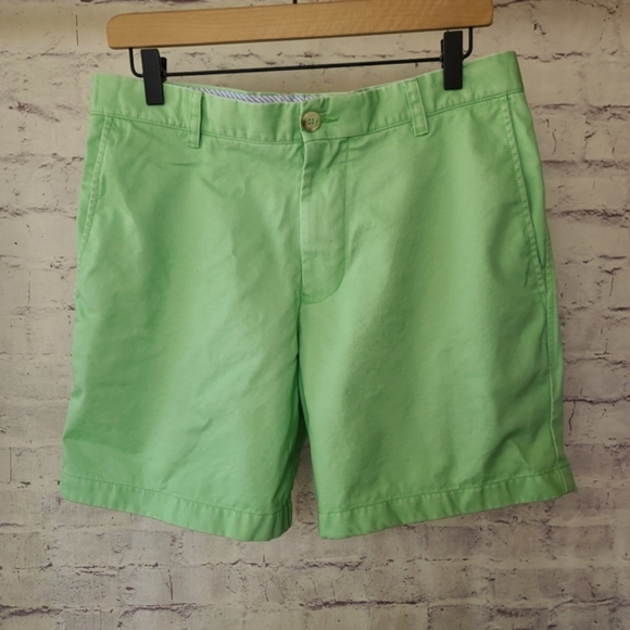 Southern Tide Channel Marker 7 Inch Mint Green Shorts W32 - Picture 2 of 8